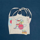 KAPITAL Vintage Canvas Oil Painting Couple Shoulder Bag