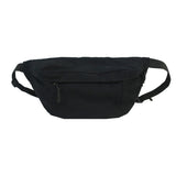 Men Women Large Capacity Canvas Fanny Pack Harajuku Solid Zipper Waist Bag