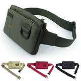 Nylon Waterproof Waist Pack 4 Pockets Fanny Pack