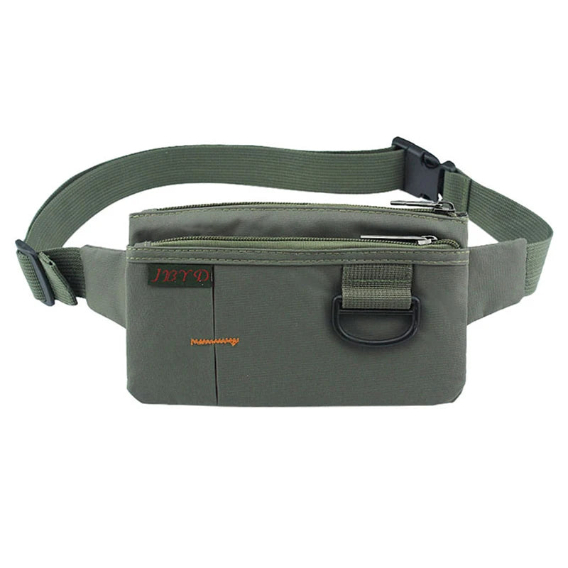 Nylon Waterproof Waist Pack 4 Pockets Fanny Pack