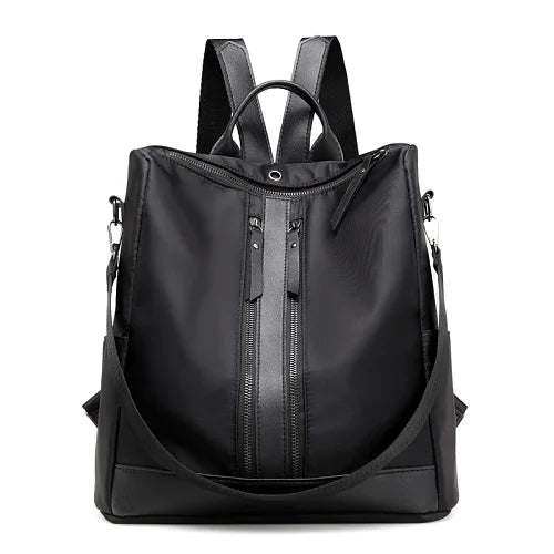 Nylon Backpack Casual Teenagers School Bags Waterproof Solid Girls Boy Bags