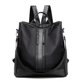 Nylon Backpack Casual Teenagers School Bags Waterproof Solid Girls Boy Bags