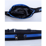 Outdoor Stretch Sports Belt Pockets Mobile Phone Bag Belly Belt Combo