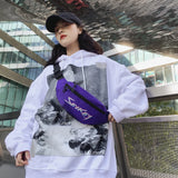 Reflective Waist Bag Fanny Packs Male Chest Bag Crossbody Bag