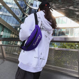 Reflective Waist Bag Fanny Packs Male Chest Bag Crossbody Bag