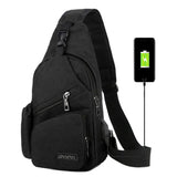 Men Women Shoulder Bag Nylon Sling Bag Chest Pack Crossbody