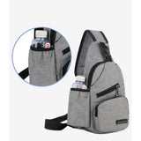 Men Women Shoulder Bag Nylon Sling Bag Chest Pack Crossbody