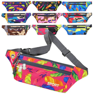 Camouflage Printed Fanny Pack Crossbody Wallet Belt Sports Bag