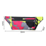 Camouflage Printed Fanny Pack Crossbody Wallet Belt Sports Bag