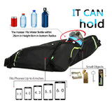 Chest Bag Reflective Stripe Waterproof Waist Bag with Water Bottle Holder