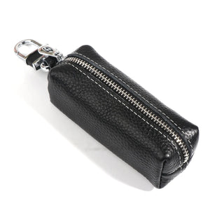 Men Women Synthetic Leather Car Key Ring Holder for Case KeyChain Purse Bag