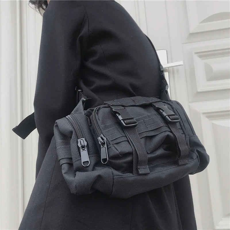 Tactical Shoulder Bag Waist Bag Hip Hop Functional Chest Bag Kanye West Waist Pa