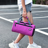 Men Women Travel Sport Bags Handbags Light Luggage Business Cylinder Handbag