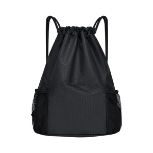 Men Women Drawstring Bag Lightweight Waterproof Sports Backpack Gym