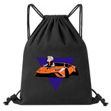 Vlad A4 Paper Printing Drawstring Backpack Large Capacity Travel Bags