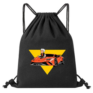 Vlad A4 Paper Printing Drawstring Backpack Large Capacity Travel Bags
