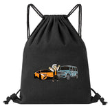 Vlad A4 Paper Printing Drawstring Backpack Large Capacity Travel Bags