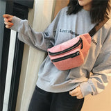 Men Women Waist Bag Fanny Pack Running Zip Belt Money Pouch