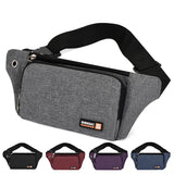 Men Women Waist Bag Pack Purse Casual Large Phone Belt Bag Pouch Canvas