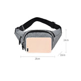 Men Women Waist Bag pack Purse Casual Large Phone Belt Bag Pouch