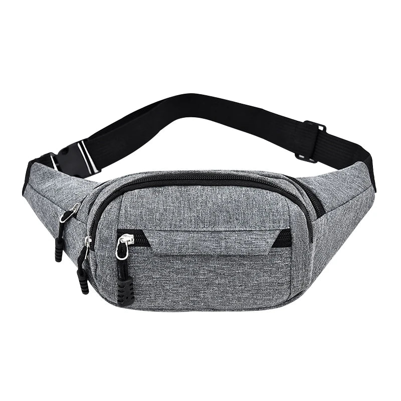 Men Women Waist Bag pack Purse Casual Large Phone Belt Bag Pouch