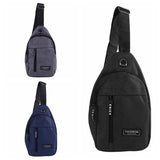 Men Women Canvas Chest Bag Small Crossbody Bags Hip Hop Streetwear Fanny Pack