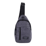 Men Women Canvas Chest Bag Small Crossbody Bags Hip Hop Streetwear Fanny Pack