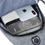 Men Women Canvas Chest Bag Streetwear Fanny Pack Hip Hop Crossbody Bags
