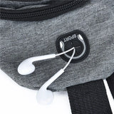 Men Women Canvas Chest Bag Streetwear Fanny Pack Hip Hop Crossbody Bags