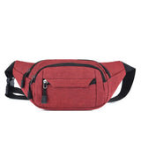 Men Women Waist Pack Casual Large Phone Belt Bag Pouch Canvas Travel Hip Bags