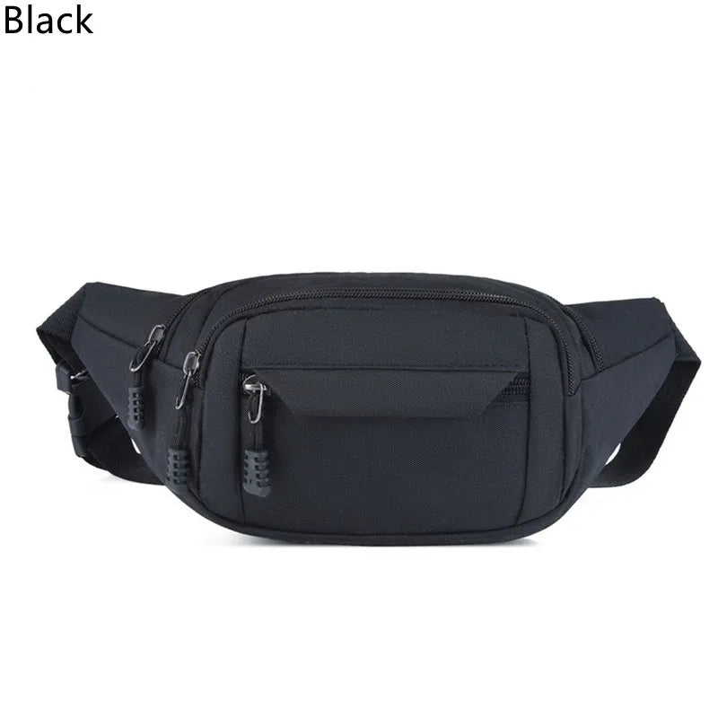 Men Women Waist Pack Casual Large Phone Belt Bag Pouch Canvas Travel Hip Bags