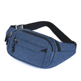 Men Women Waist Pack Casual Large Phone Belt Bag Pouch Canvas Travel Hip Bags