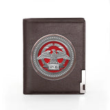 Men Women Wallet Leather Rome SPQR Billfold Slim Credit Card Money Bag