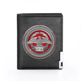 Men Women Wallet Leather Rome SPQR Billfold Slim Credit Card Money Bag