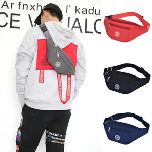 Harajuku Style Waist Packs Printed Letters Travel Pockets