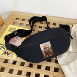 Anime Waist Bag Organizer Funny Print Crossbody Belt Bag