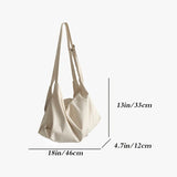 Large-capacity Canvas Tote Crossbody Bag for Travel