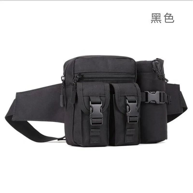 Nylon Chest Bag Water Bottle Waist Travel Bag Camouflage Female Bag