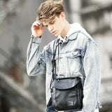 Men Shoulder Bag PU Messenger Business Crossbody Bags