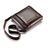 Men Crossbody PU Leather Messenger Bag Small Briefcase Shoulder Bag