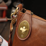 Men Leather Weave Clutch Bag Shoulder Wallet Handy Bag Handbags