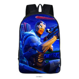 Large Anime Print Canvas School Backpack for Boys