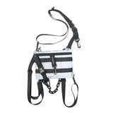 Men Multifunction Chest Bag with Plastic Chain Tactical Phone Bag
