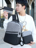 Men's 15.6-Inch Laptop Business Backpack Set