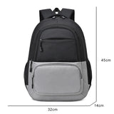 Men's Nylon Backpack Large Capacity Unisex Bag 15.6 Inches Red Orange