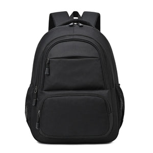 Men's Nylon Backpack Large Capacity Unisex Bag 15.6 Inches Red Orange