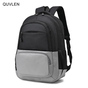 Men's Nylon Backpack Large Capacity Unisex Bag 15.6 Inches Red Orange