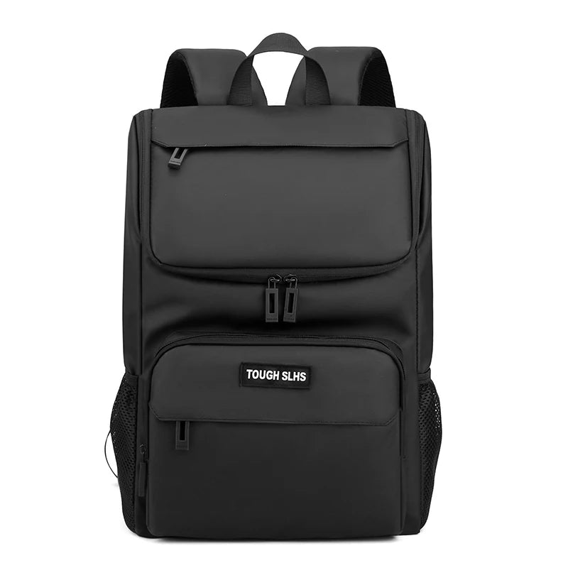 Men's Grey Waterproof Laptop Backpack College Business Travel Bag