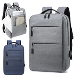 Men's Business Backpack USB Charge Laptop Backpack Waterproof Travel