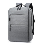 Men's Business Backpack USB Charge Laptop Backpack Waterproof Travel